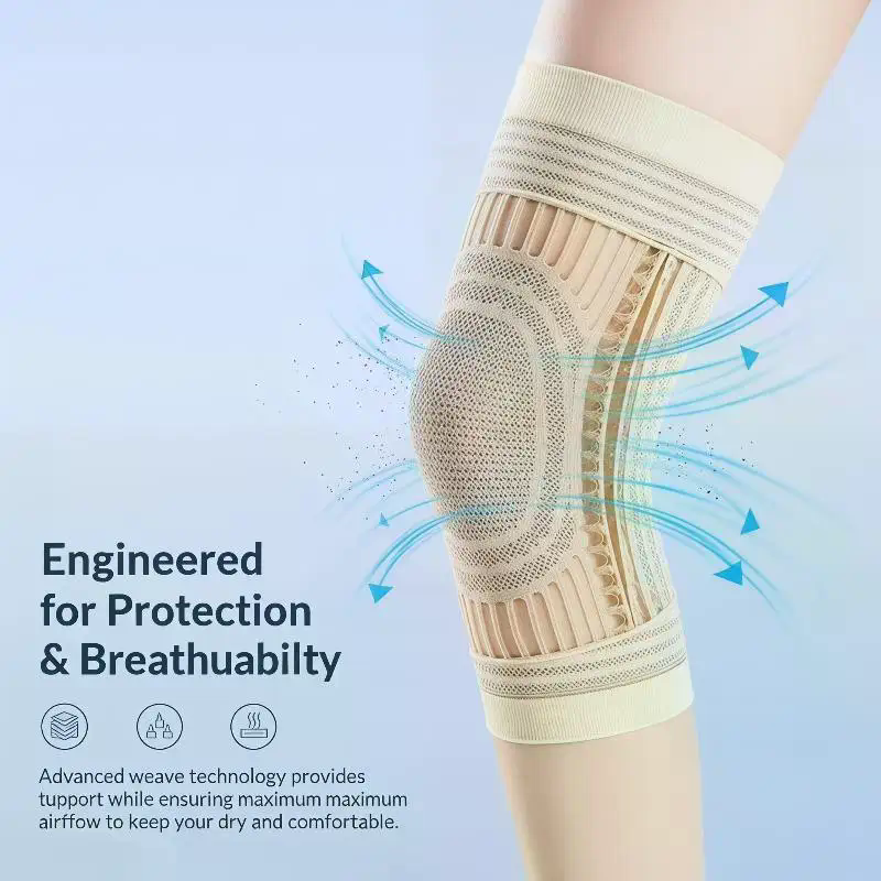 Knee Sleeve Compression - 1Pair Summer Knee Cover Breathable Non-slip