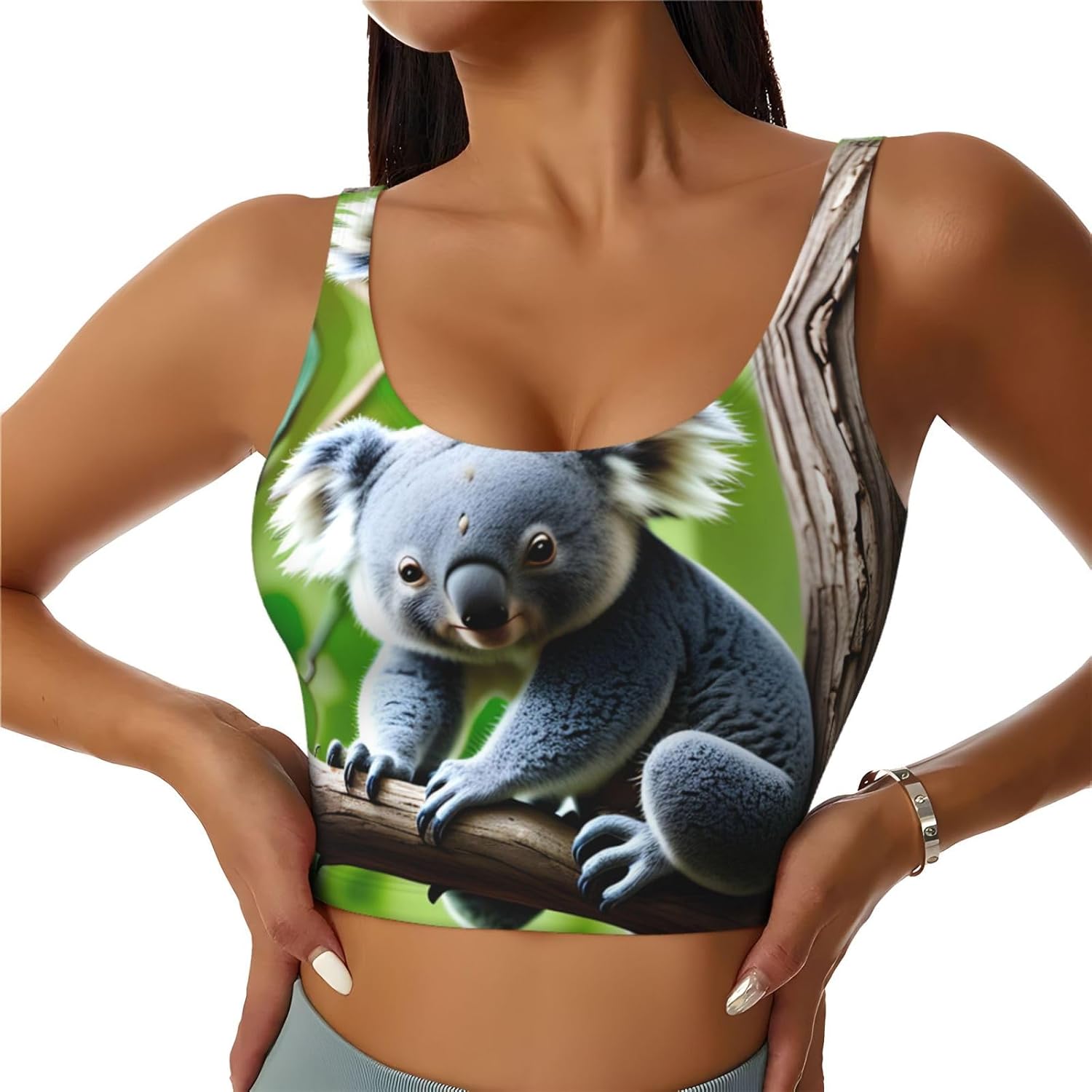 Yoga Fitness Girl - A little koala Printing Women's Sports