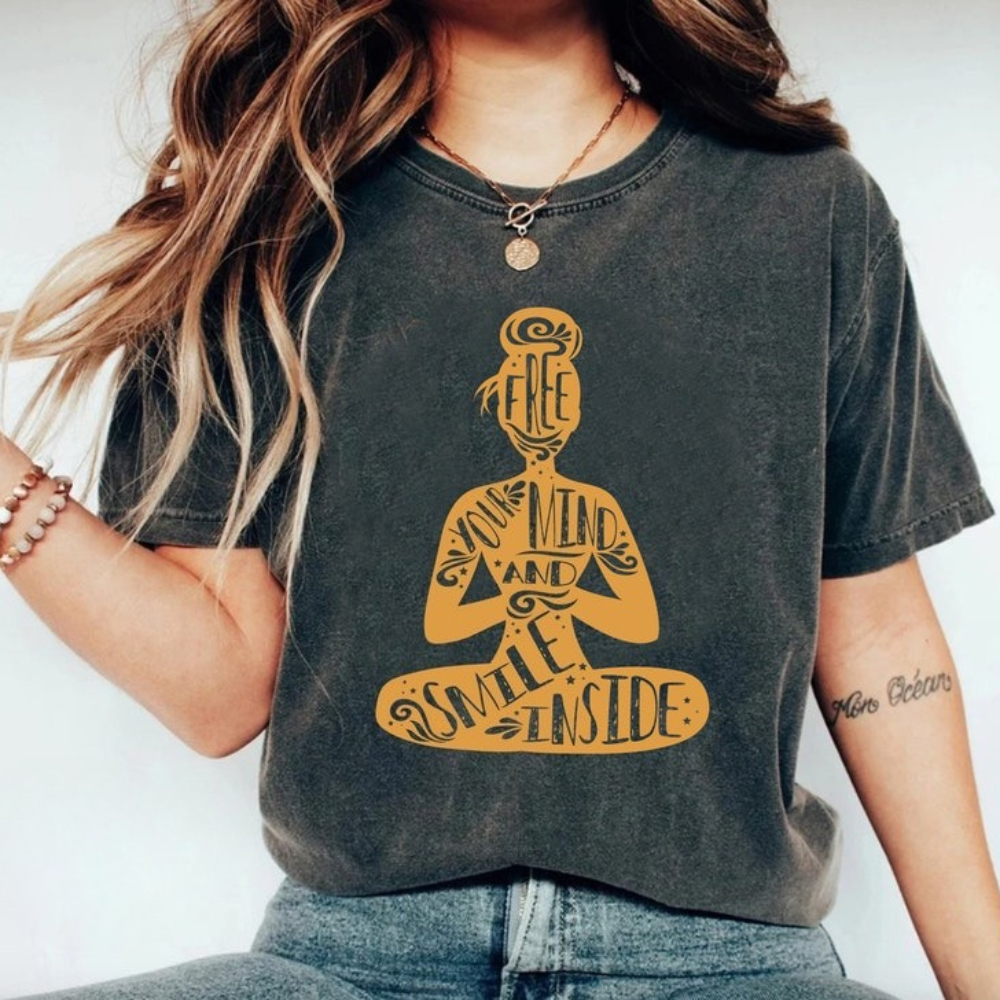 Yoga And Fitness Instructor - Yoga T-Shirt Free Your Mind Positive