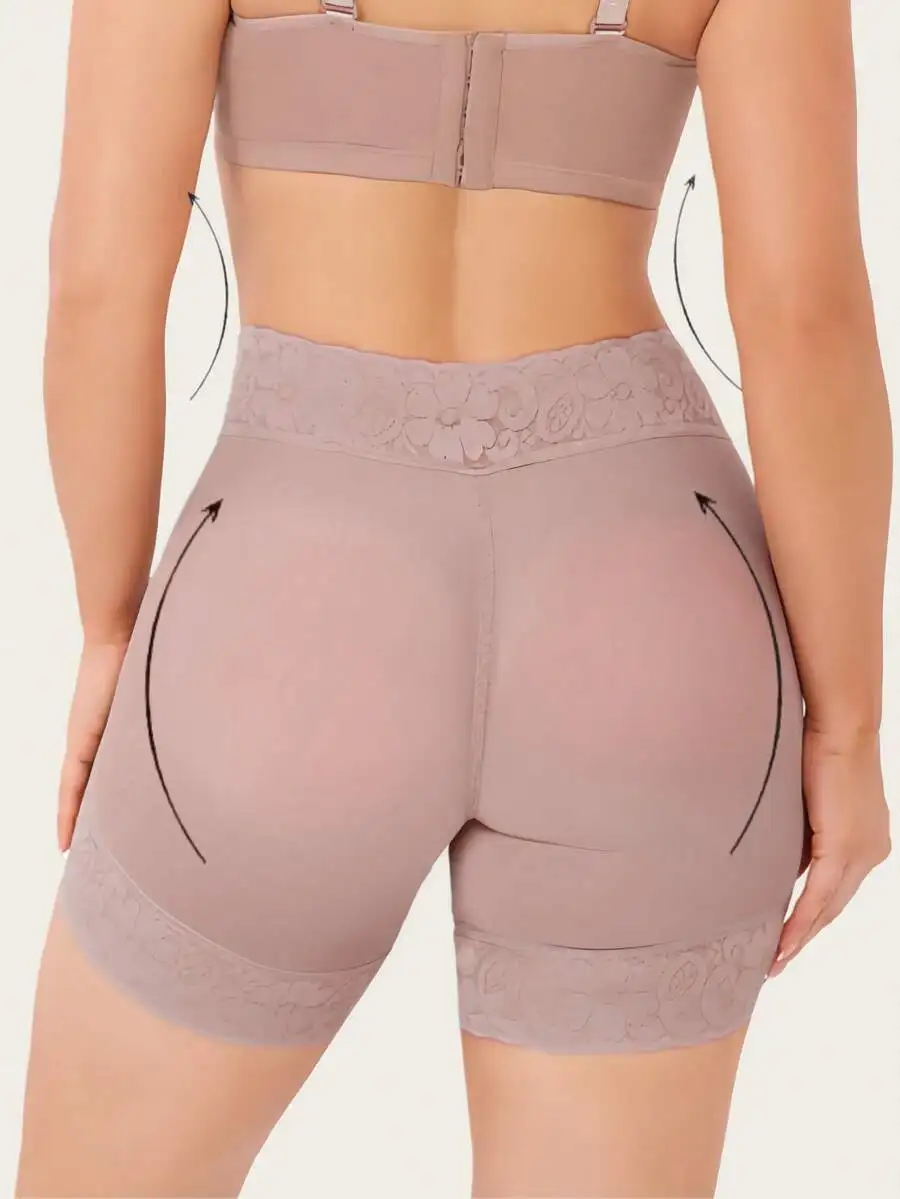 Yoga & Fitness Classes By Niharika Zirakpur Reviews - Women's High-Waisted Lace Trim Shapewear Pants
