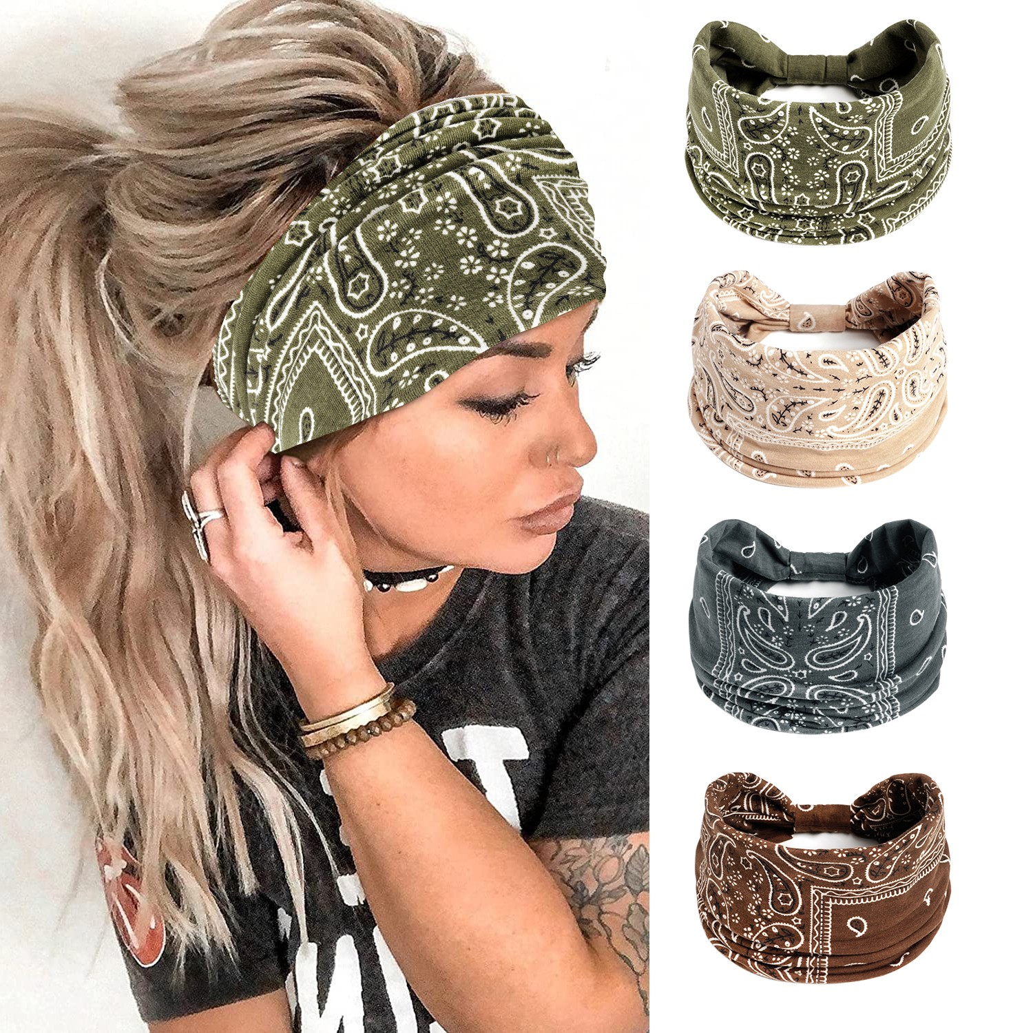 Boho Headband for Women Wide K - Stretch Strap Yoga recensie en prijs