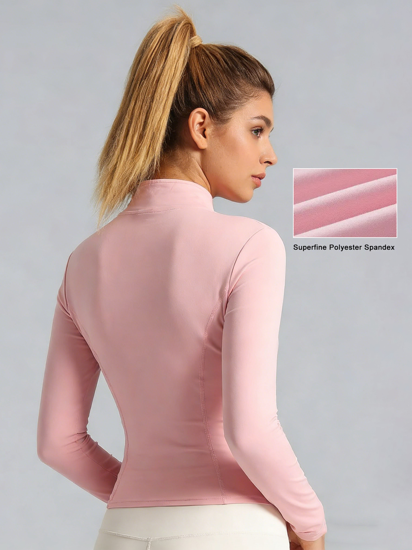New Women Light Pink Yoga Coat - Yoga & Fitness Classes By Niharika Zirakpur Reviews recensie en prijs