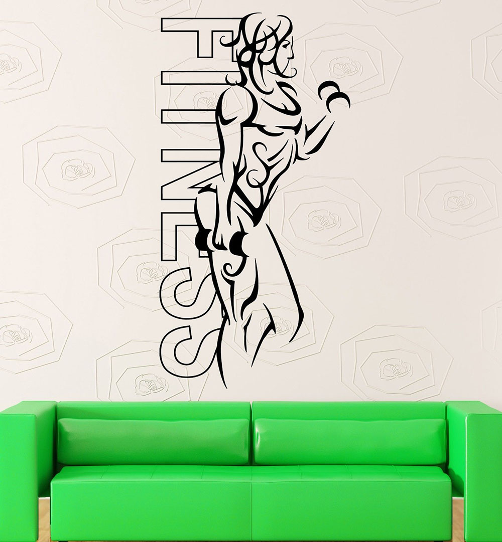 Wall Stickers Vinyl Fitness Gi - Yoga Fitness Health recensie en prijs