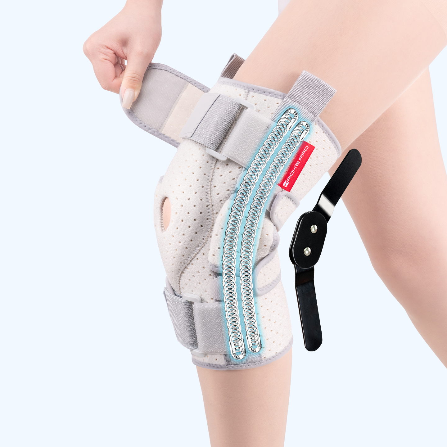 Adjustable knee sleeve with la - Knee Sleeve Compression recensie en prijs