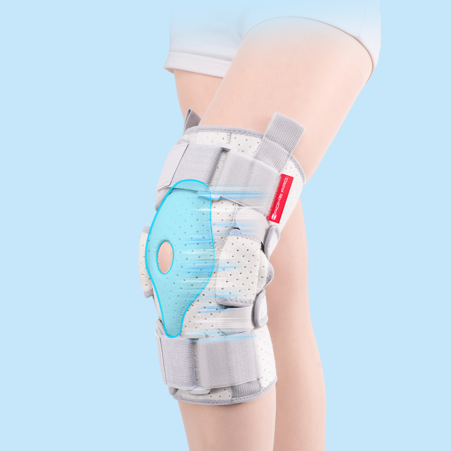 Adjustable knee sleeve with la - Knee Sleeve Compression recensie en prijs