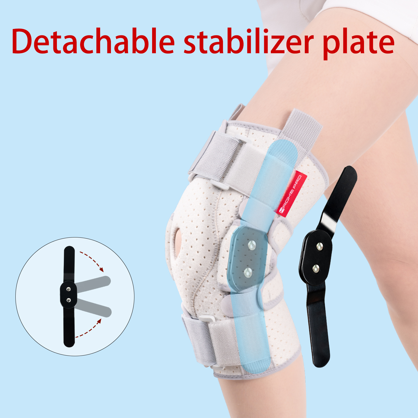 Adjustable knee sleeve with la - Knee Sleeve Compression recensie en prijs