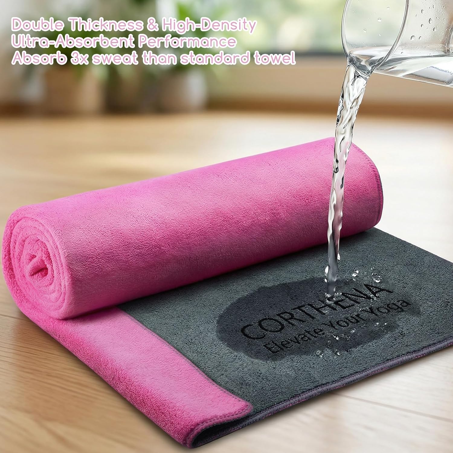 Yoga Mat Towel, Extra Thick 60 - Yoga Fitness Pilates recensie en prijs