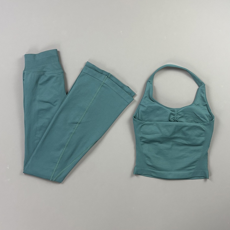2Pcs Flare Leggings Set Seamle - Yoga Fitness Zumba recensie en prijs