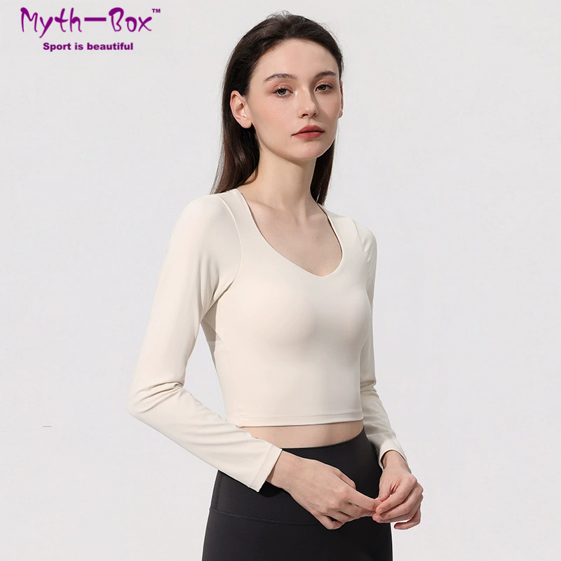 Women Yoga Shirts With Pad Lon - Yoga Fitness Qc recensie en prijs