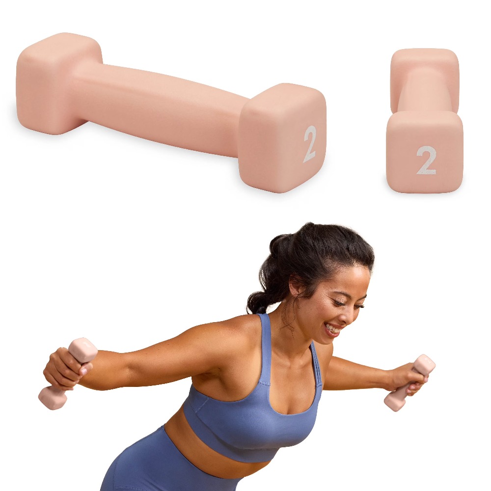 Neoprene Coated 2 Pound Dumbbe - Yoga Fitness Pilates recensie en prijs