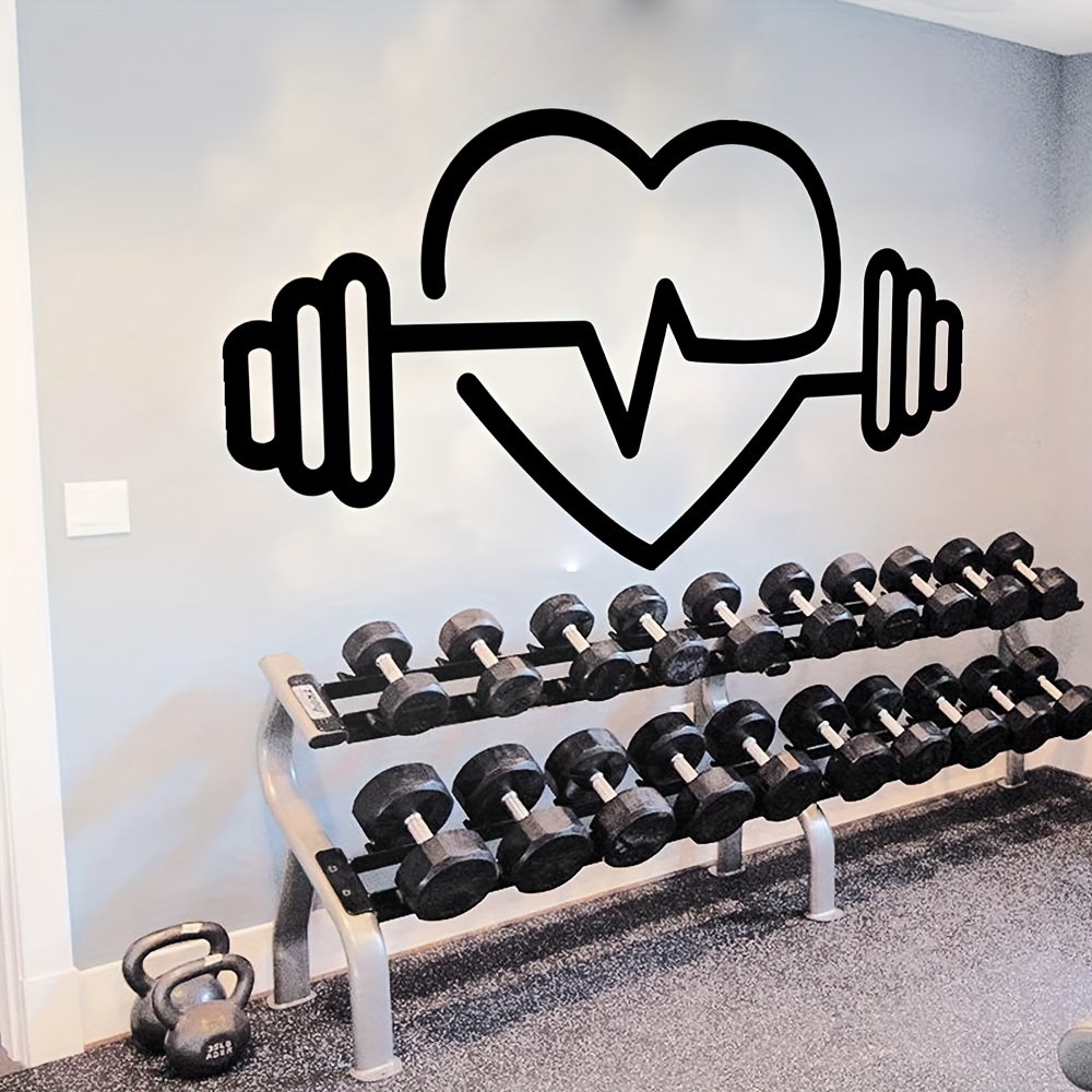 Large Heart-Shaped Barbell Wal - Yoga Fitness Health recensie en prijs