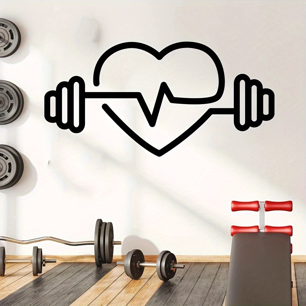Large Heart-Shaped Barbell Wal - Yoga Fitness Health recensie en prijs