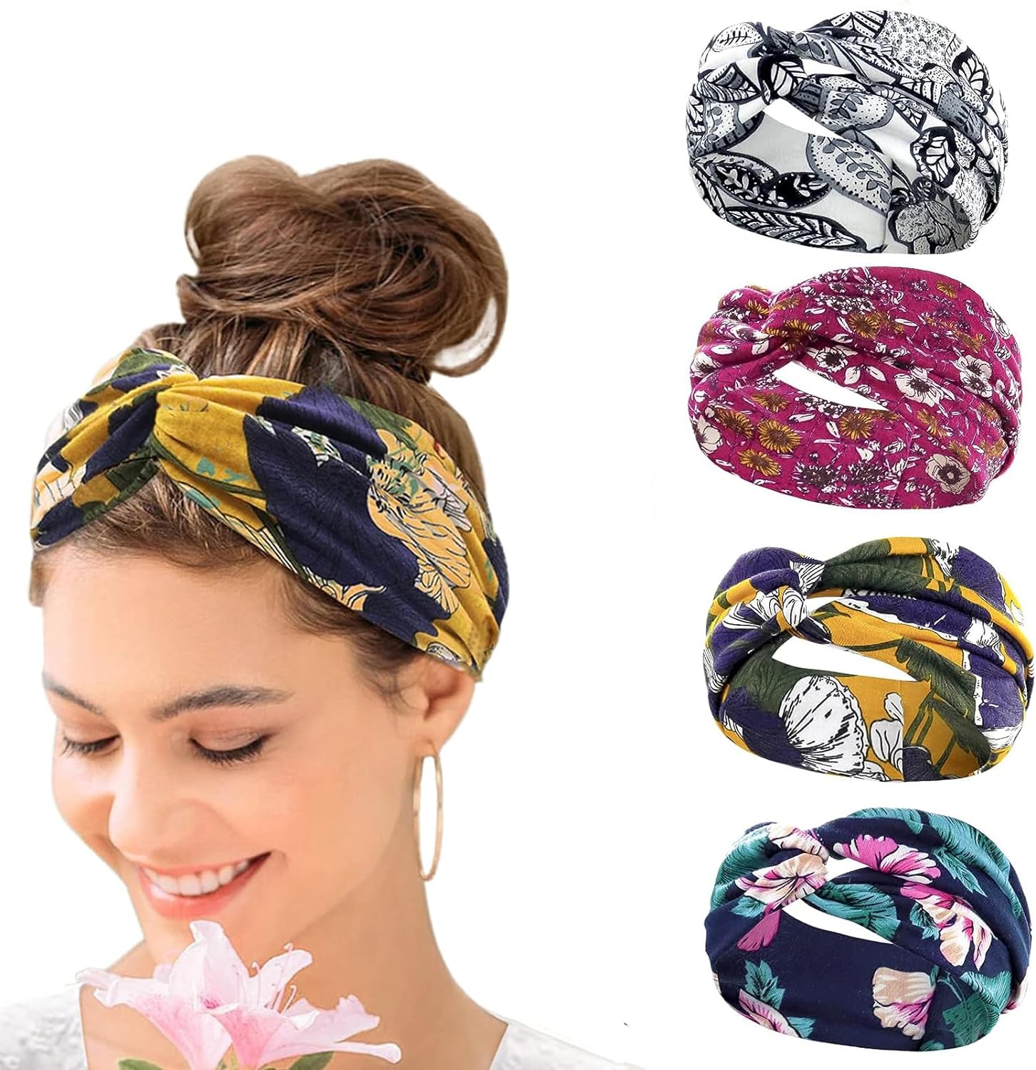 4 Pcs Boho Headbands for Women - Yoga Fitness Girl recensie en prijs